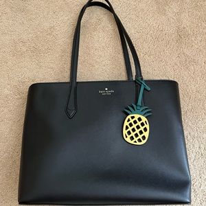 Kate Spade Black Zip Tote Bag - brand new!